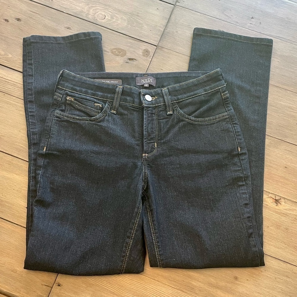 𝅺nydj Marilyn Straight Leg Jeans View 4